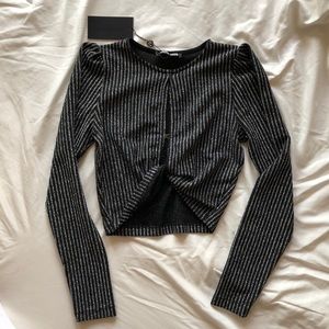 Fashion Union Long Sleeve Crop Top